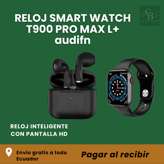 RELOJ SMART WATCH T900 PRO MAX L+ audifn