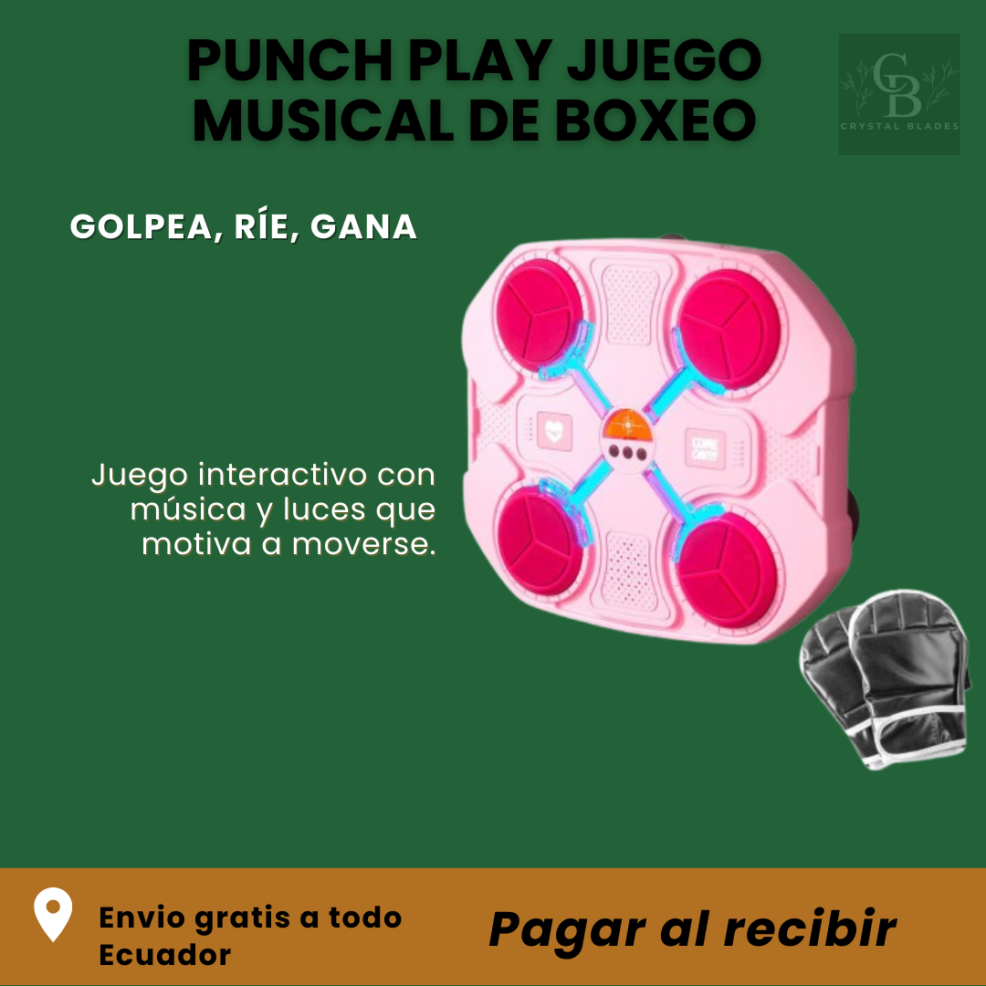 PUNCH PLAY JUEGO MUSICAL DE BOXEO PARA NIÑOS