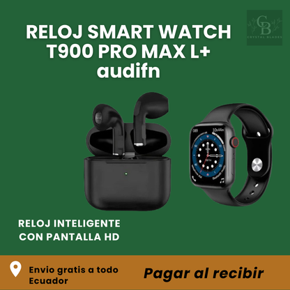RELOJ SMART WATCH T900 PRO MAX L+ audifn