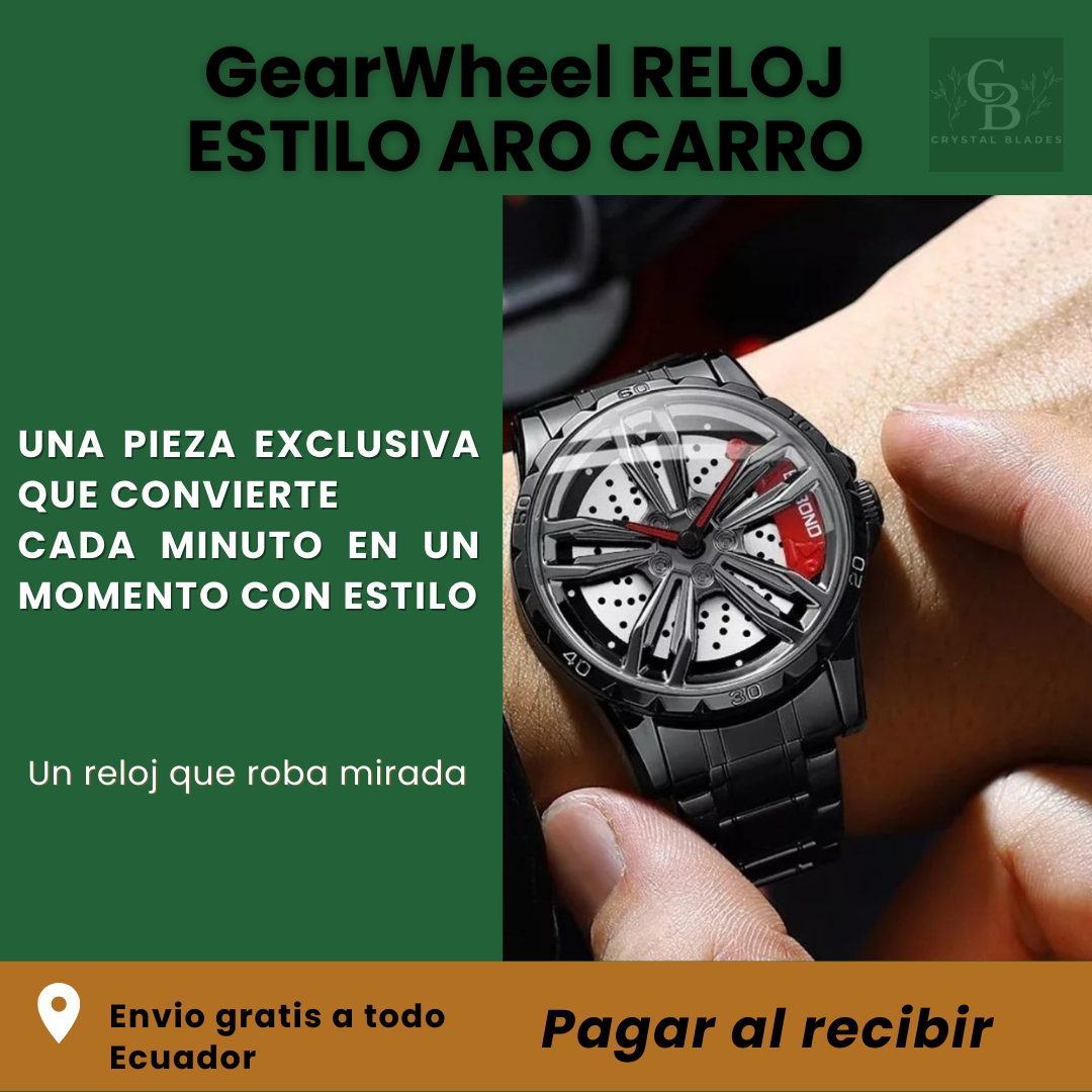 GearWheel RELOJ ESTILO ARO CARRO